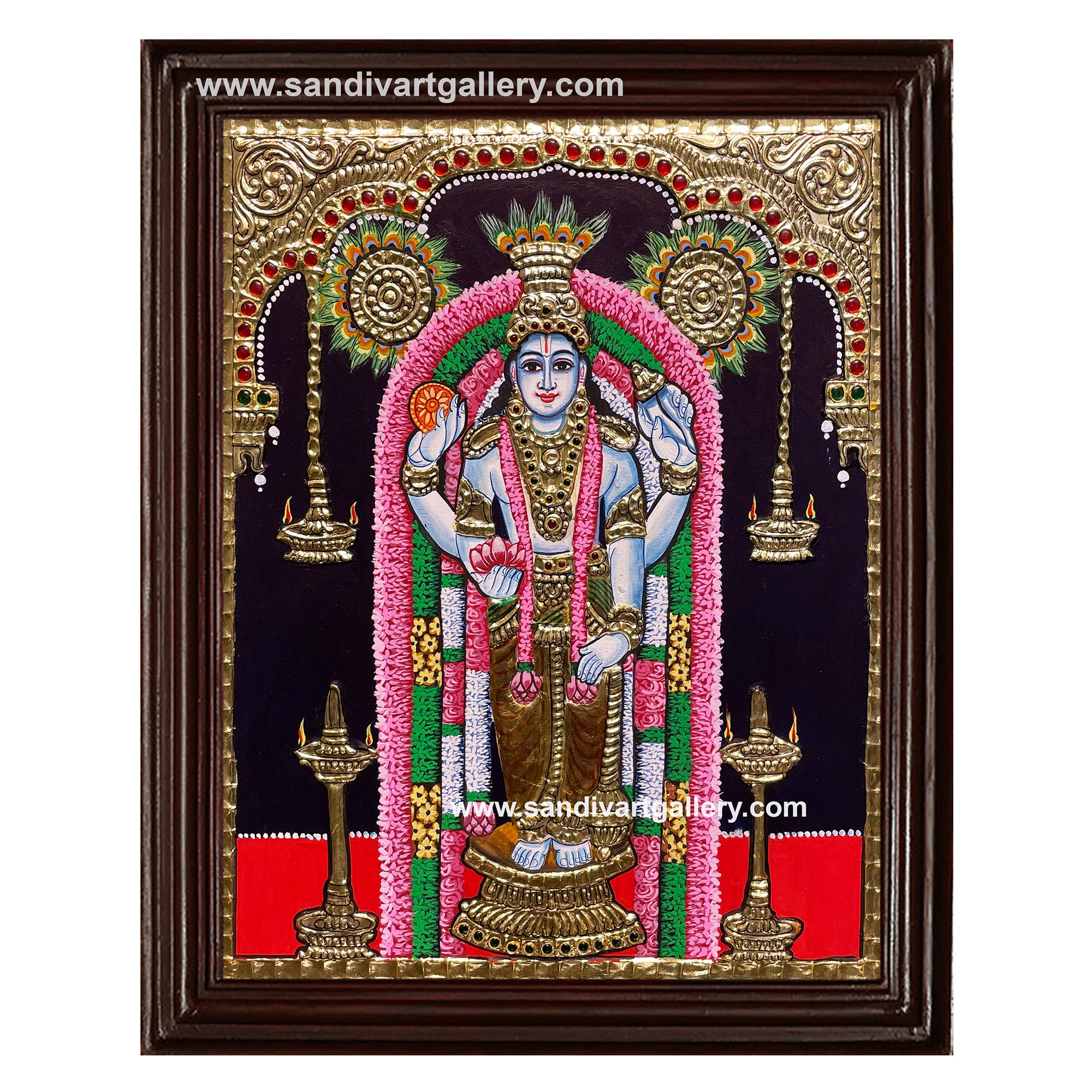 Guruvayurappan Tanjore Painting