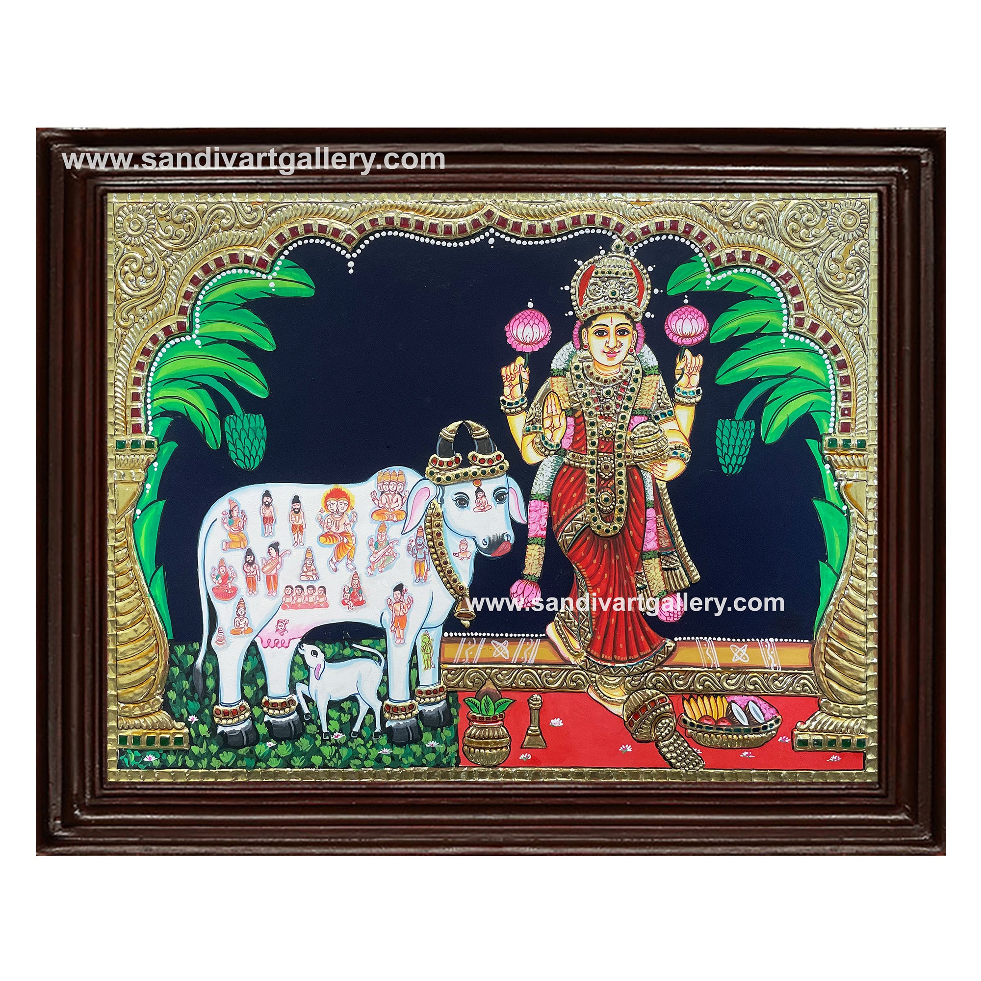 Graha Lakshmi Tanjore Painting