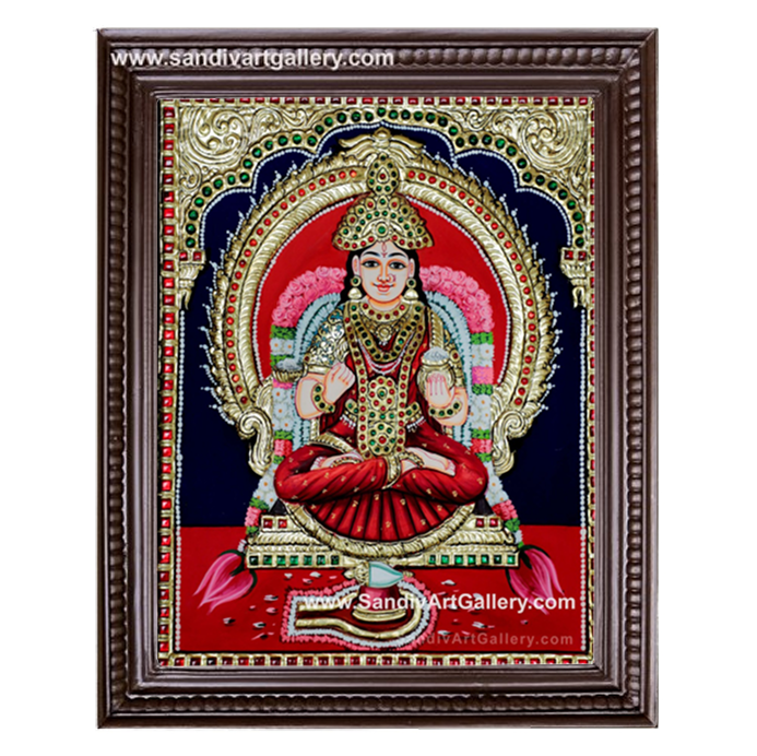 Annapoorani Semi Embossed Tanjore Painting1
