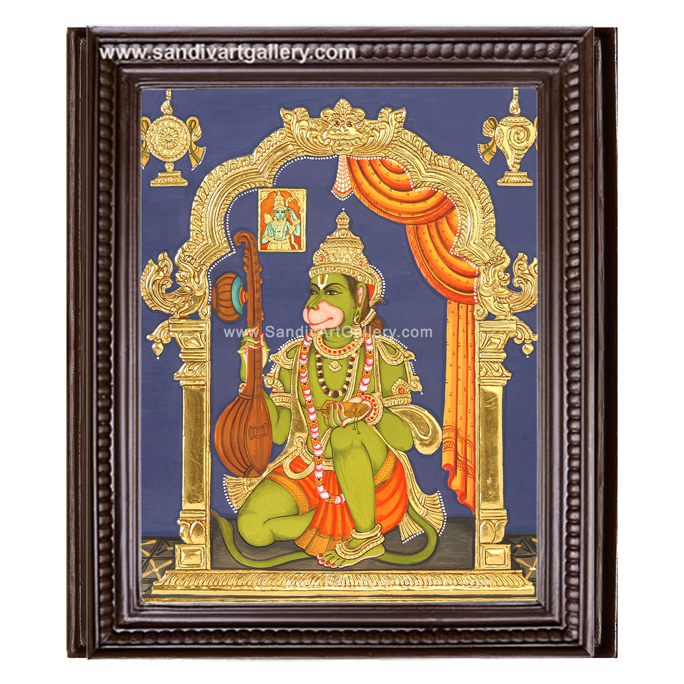 Hanuman Tanjore Painting5