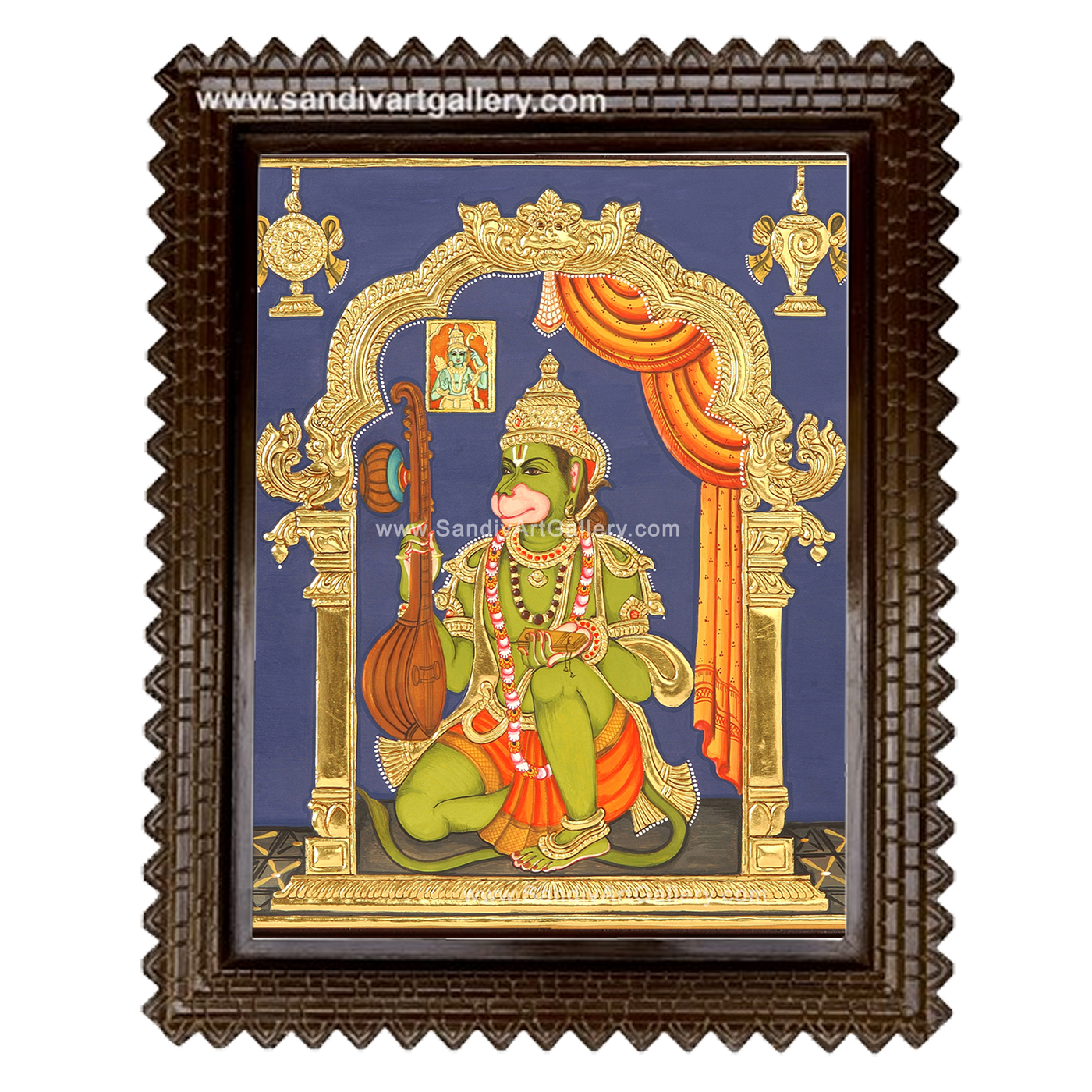 Hanuman Tanjore Painting5