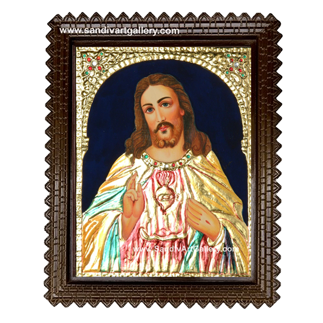 Jesus Christ Tanjore Painting