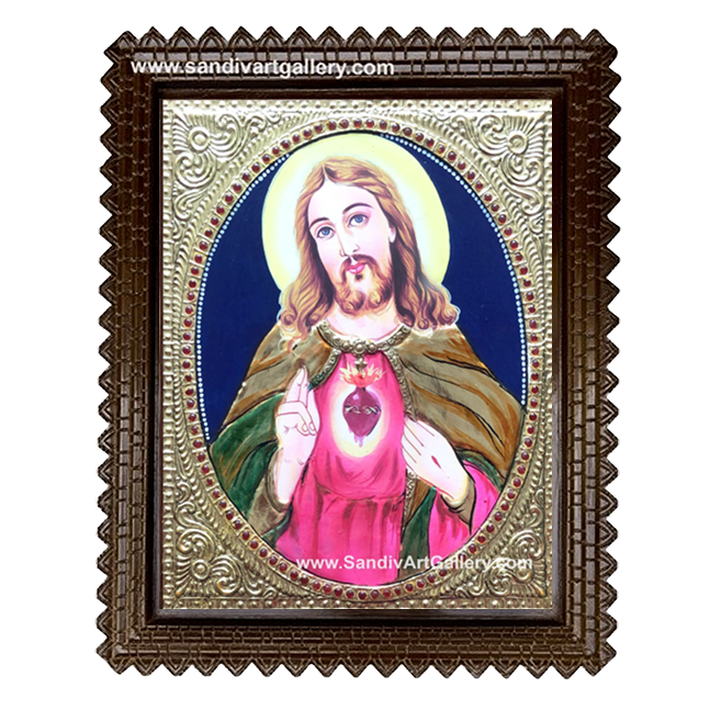 Jesus Tanjore Painting