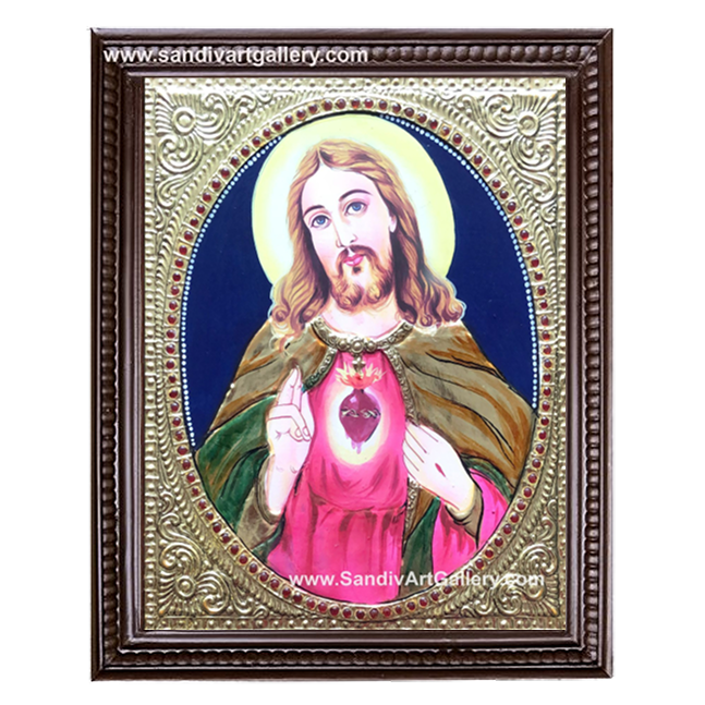 Jesus Tanjore Painting