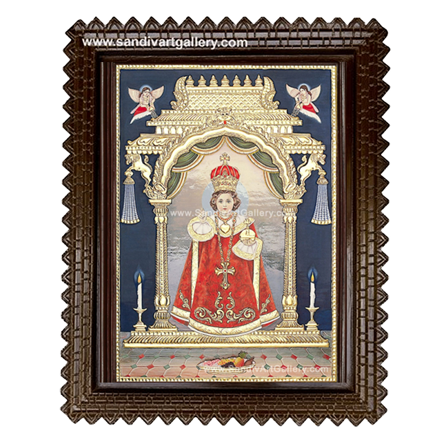 Baby Jesus Tanjore Painting