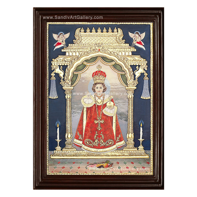 Baby Jesus Tanjore Painting