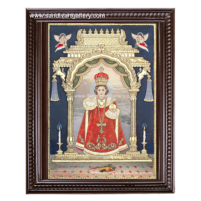 Baby Jesus Tanjore Painting