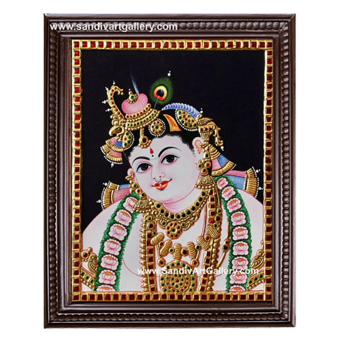 Face Krishna Tanjore Painting 1