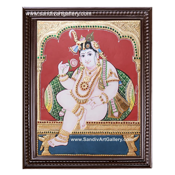 Krishna Tanjore Painting 2