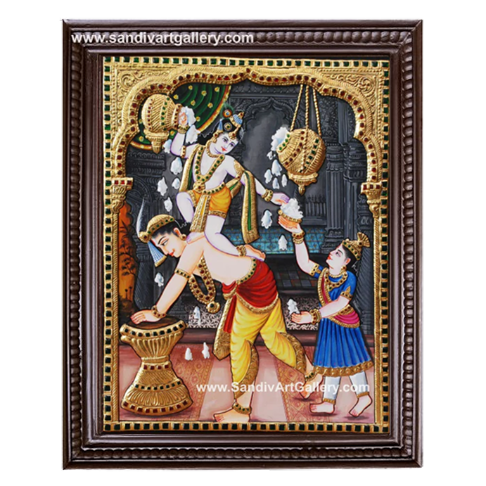 Krishna Tanjore Painting 3