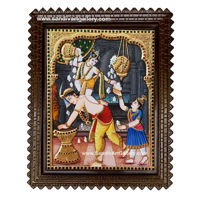 Krishna Tanjore Painting 3