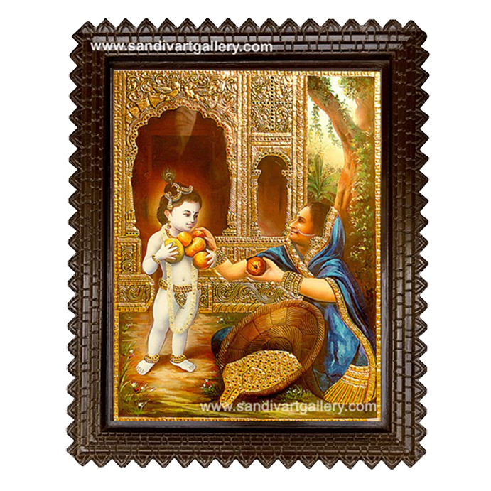 Krishna Tanjore Painting 4