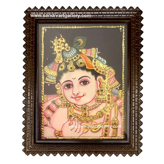 Krishna Tanjore Painting 5