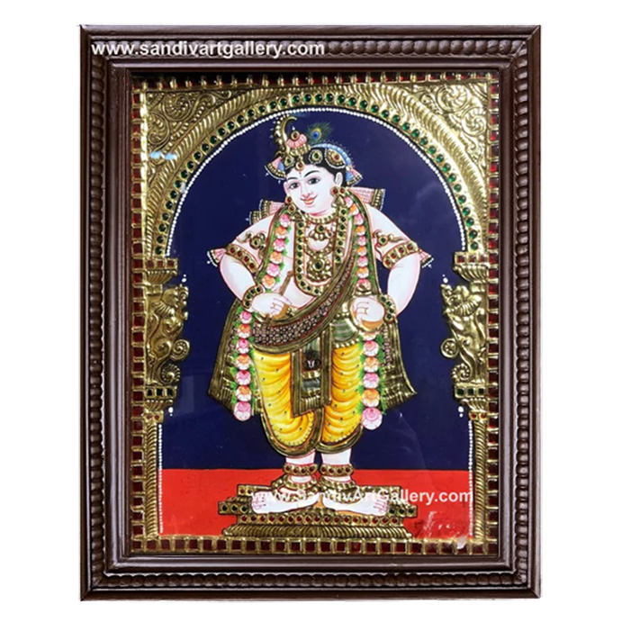 Vittobha Krishna Tanjore Painting