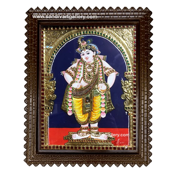 Vittobha Krishna Tanjore Painting