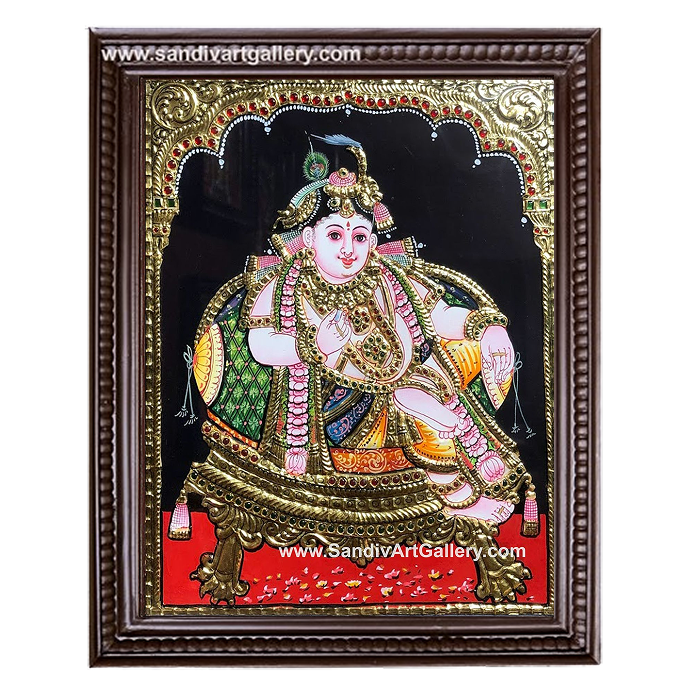 Krishna Ji Tanjore Painting