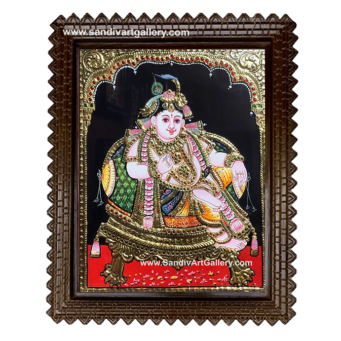 Krishna Ji Tanjore Painting