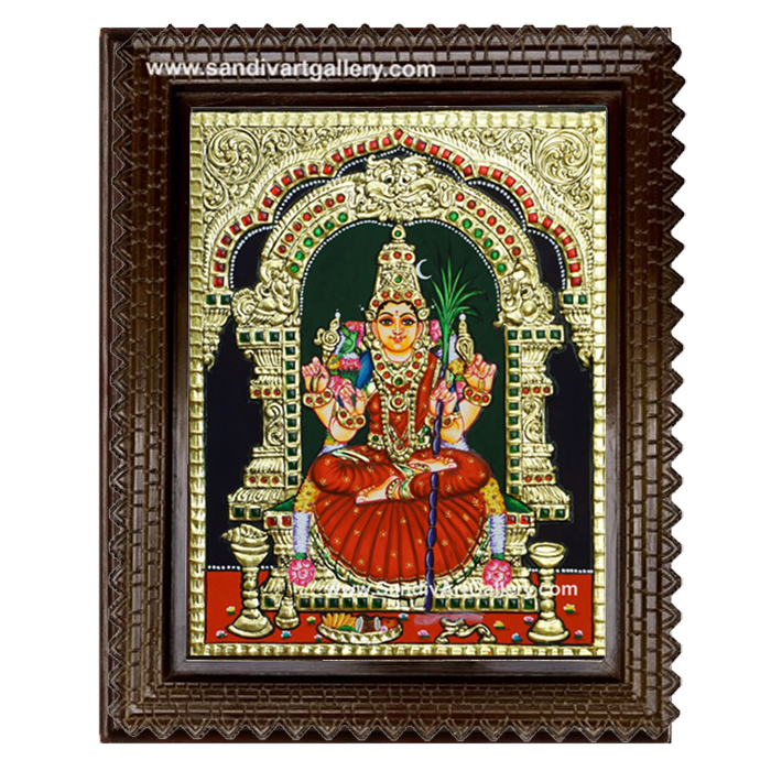 Kanchi Kamakshi Amman Tanjore Painting