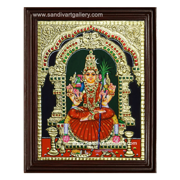Kanchi Kamakshi Amman Tanjore Painting