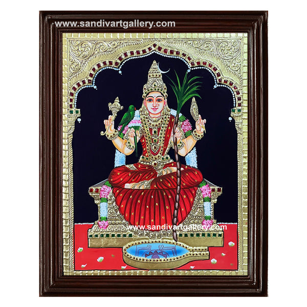 Kamatchi Amman Tanjore Painting