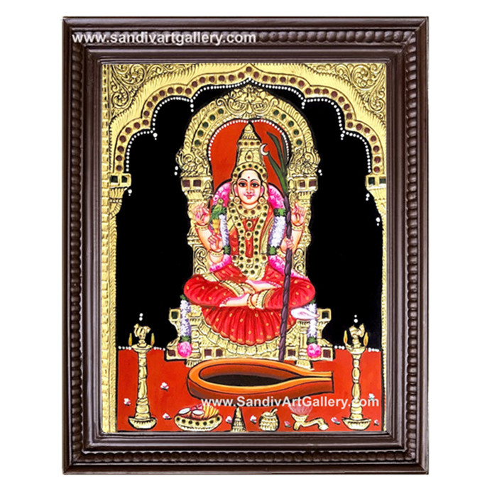 Kamakshi Amman Tanjore Painting1