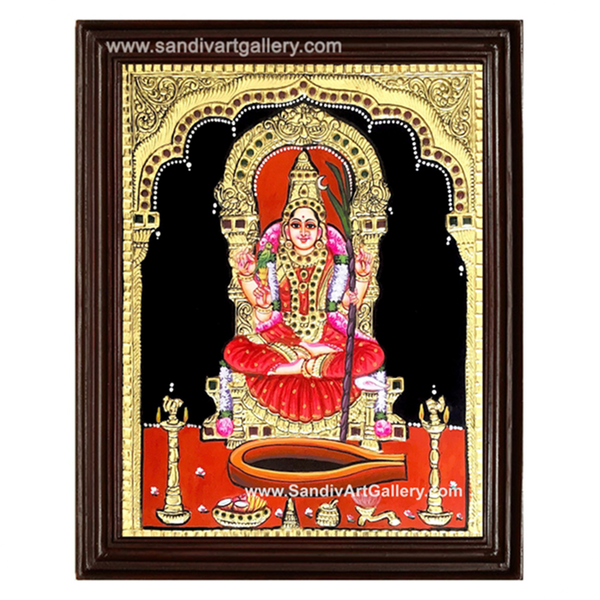 Kamakshi Amman Tanjore Painting1