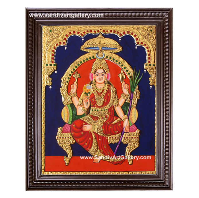 Kanchi Kamakshi Amman Tanjore Painting1