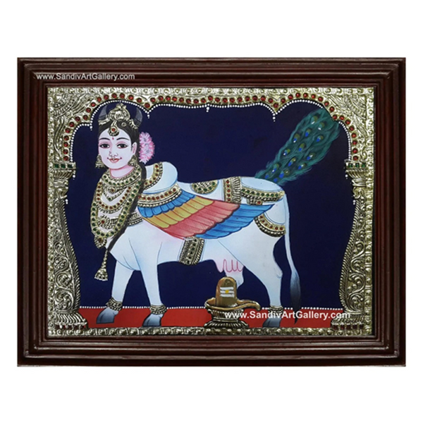 Baby Krishna Tanjore Painting