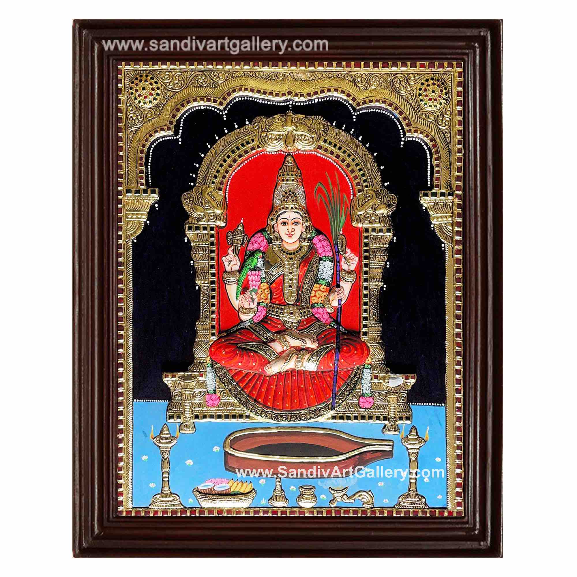 Kamachi amman Tanjore Painting