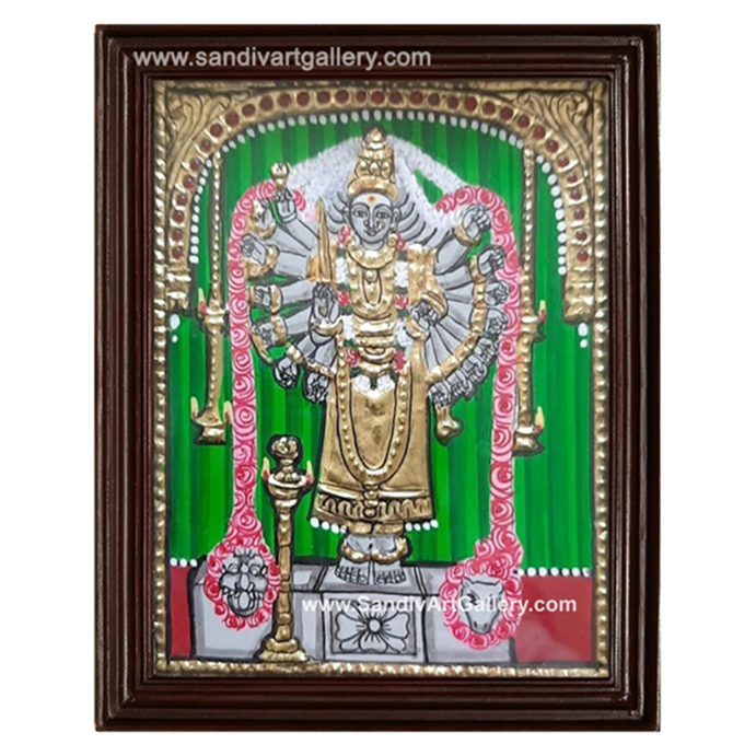 Durga Small Size Tanjore Painting