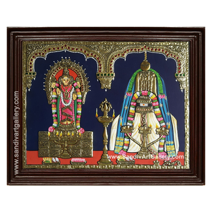Meenakshi Sundareswarar Tanjore Painting