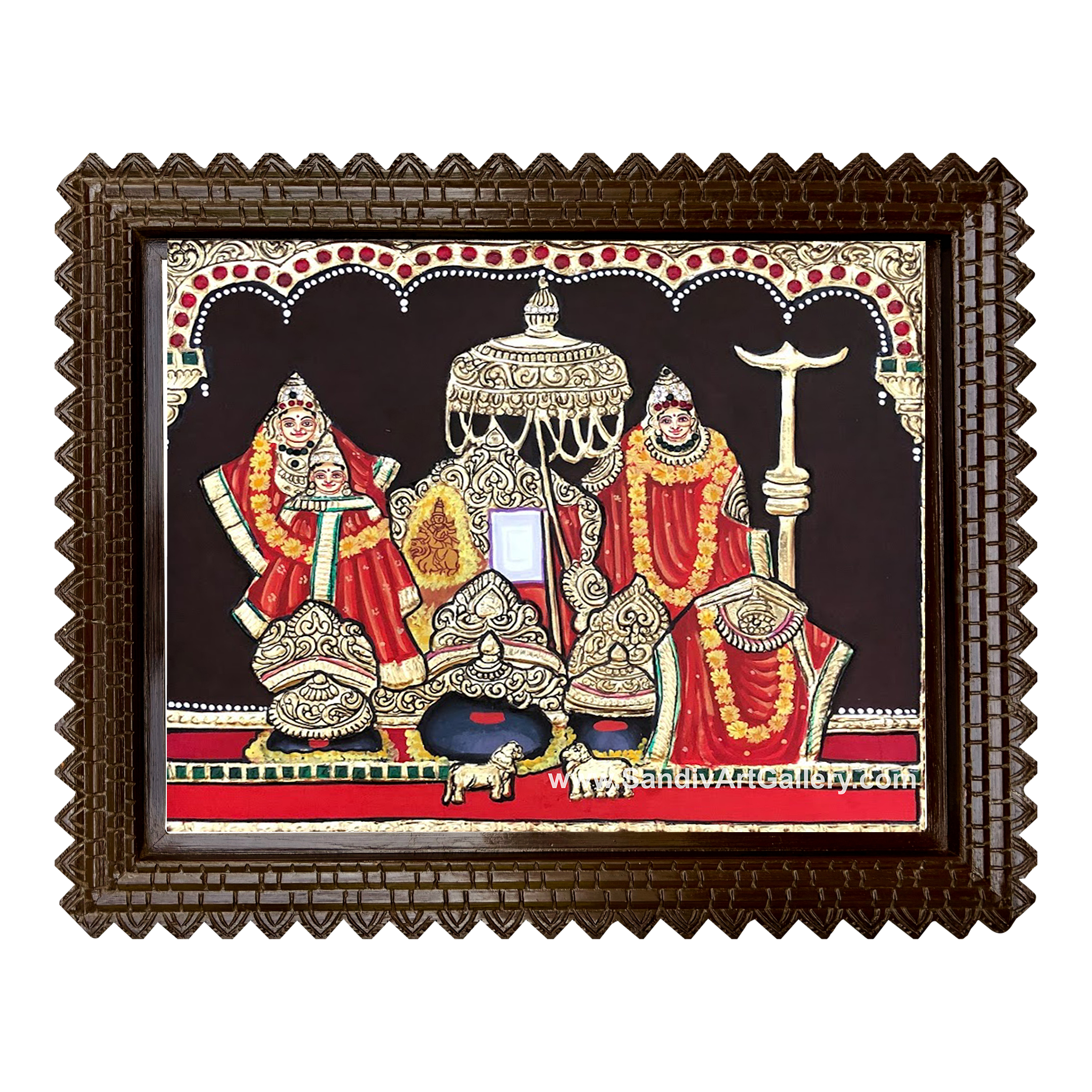 Vaishnavi Devi Tanjore Painting