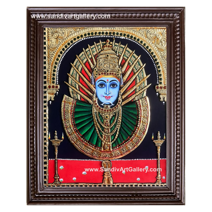 Renuka Yellama Devi Tanjore Painting