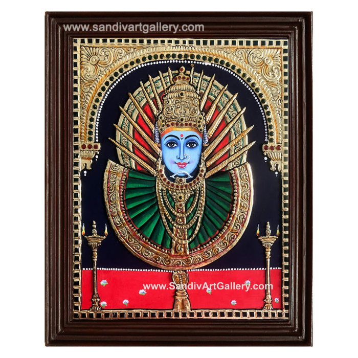 Renuka Yellama Devi Tanjore Painting
