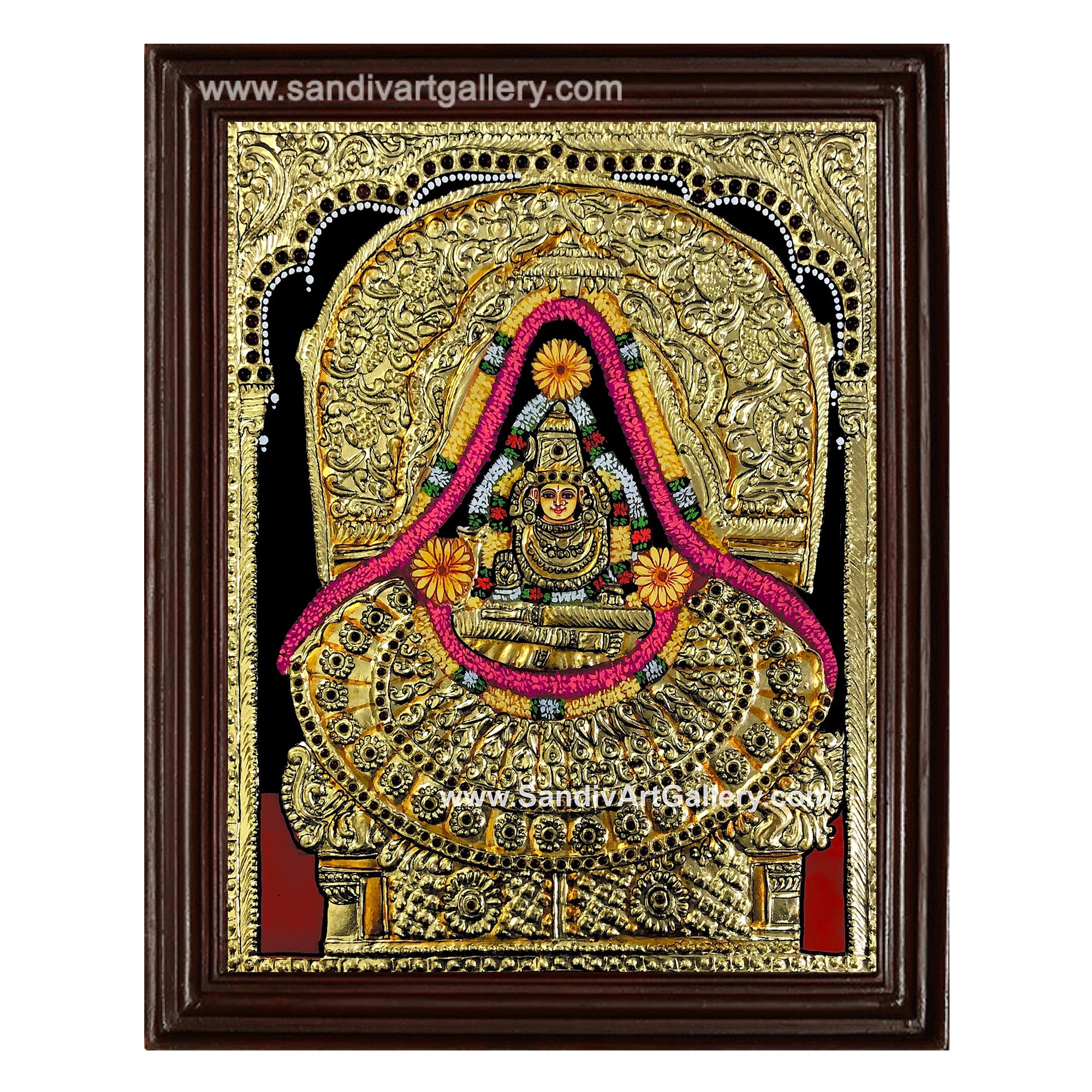 Shringeri Sharathambal Tanjore Painting