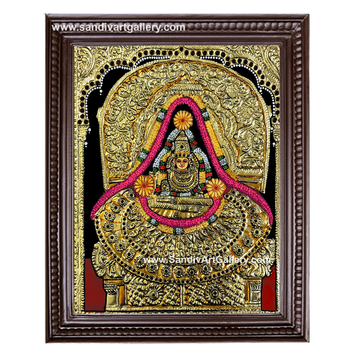 Shringeri Sharathambal Tanjore Painting