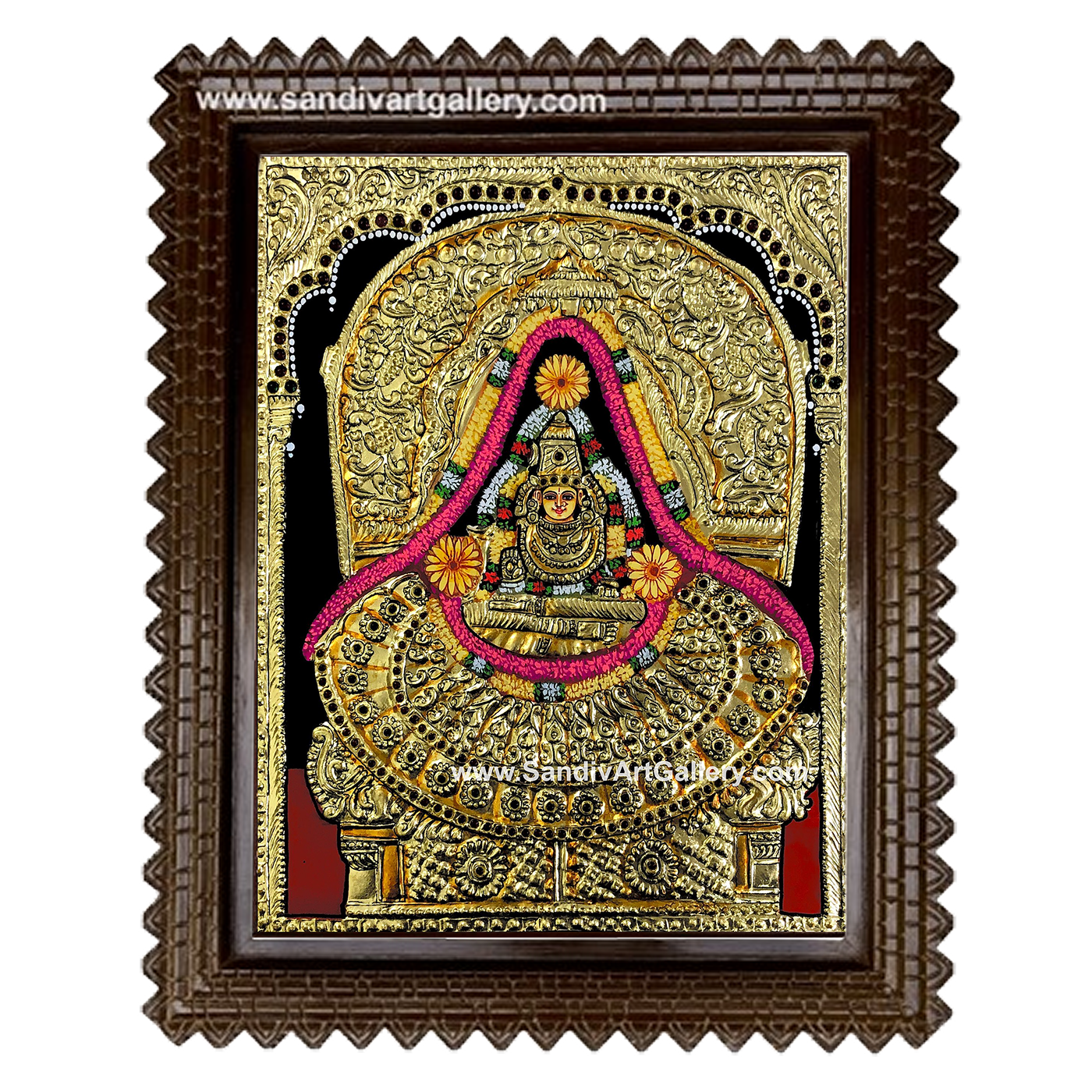 Shringeri Sharathambal Tanjore Painting