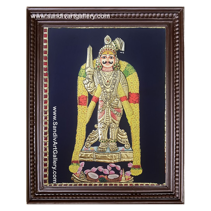 Madurai Veeran Tanjore Painting
