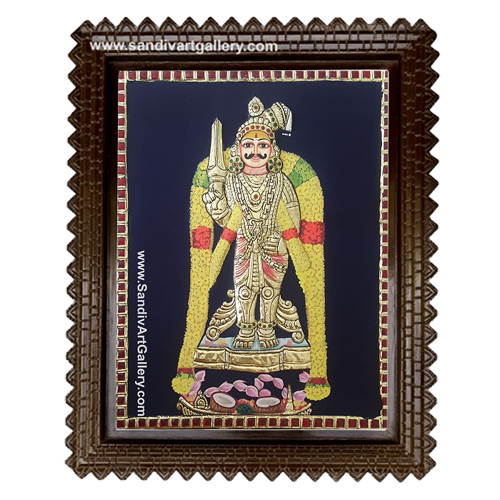 Madurai Veeran Tanjore Painting
