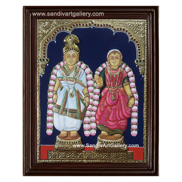 Sri Rangammal Duginnar Namburar Tanjore Painting