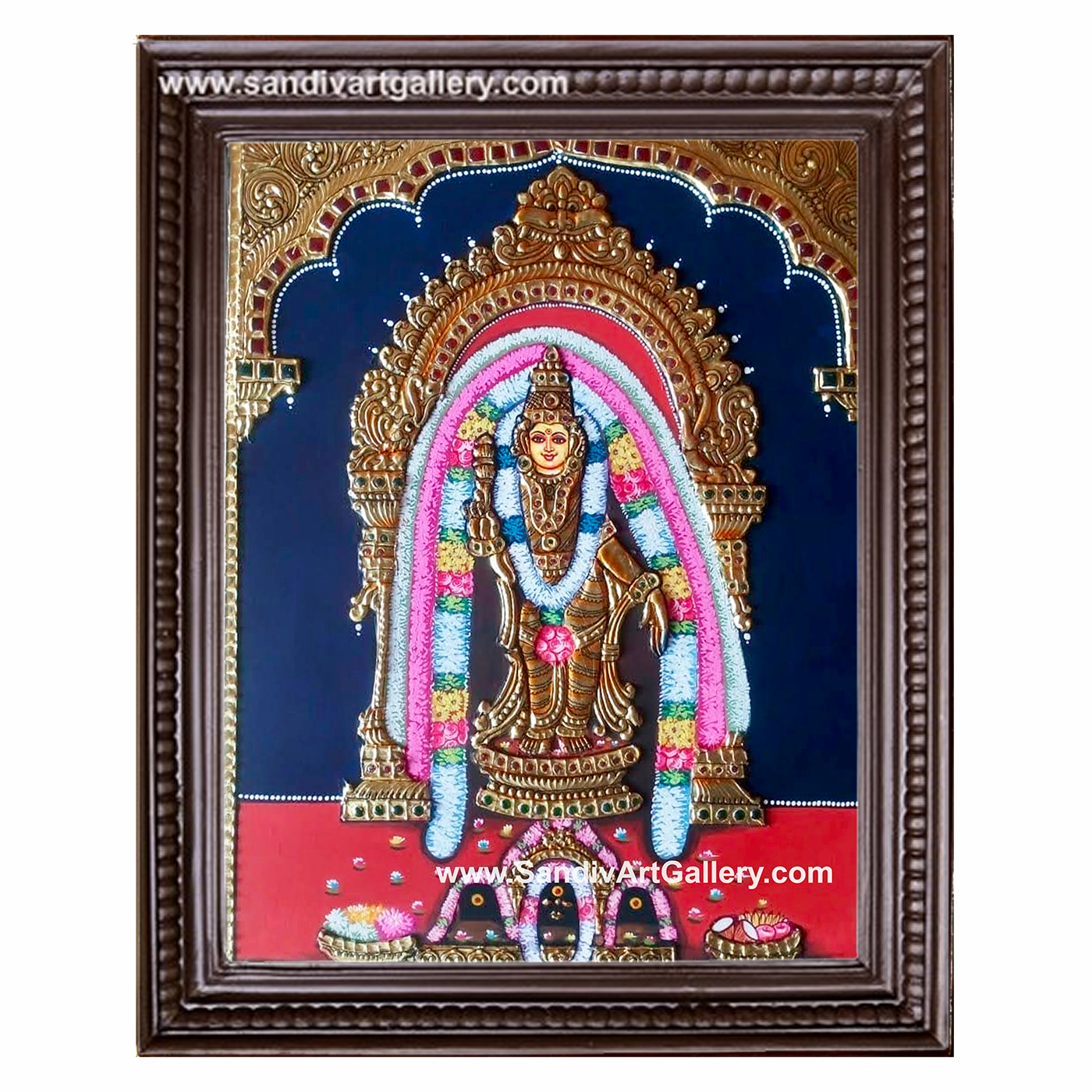 Periya Nachi Amman Tanjore Painting