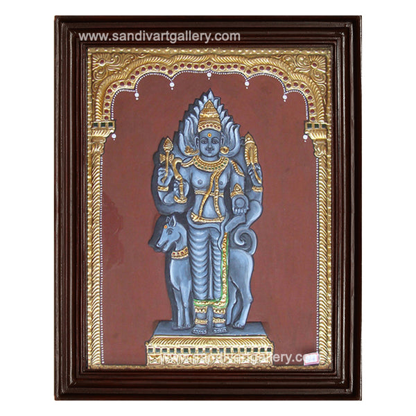 Kala Bhairavar Tanjore Painting