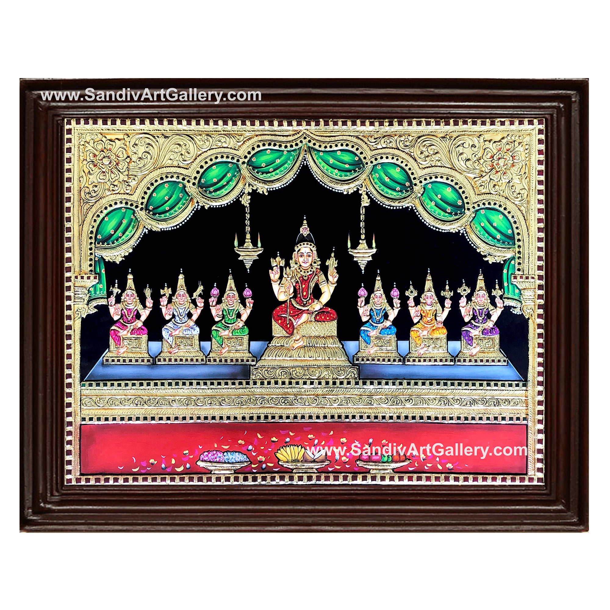 Thargai Amman Tanjore Painting