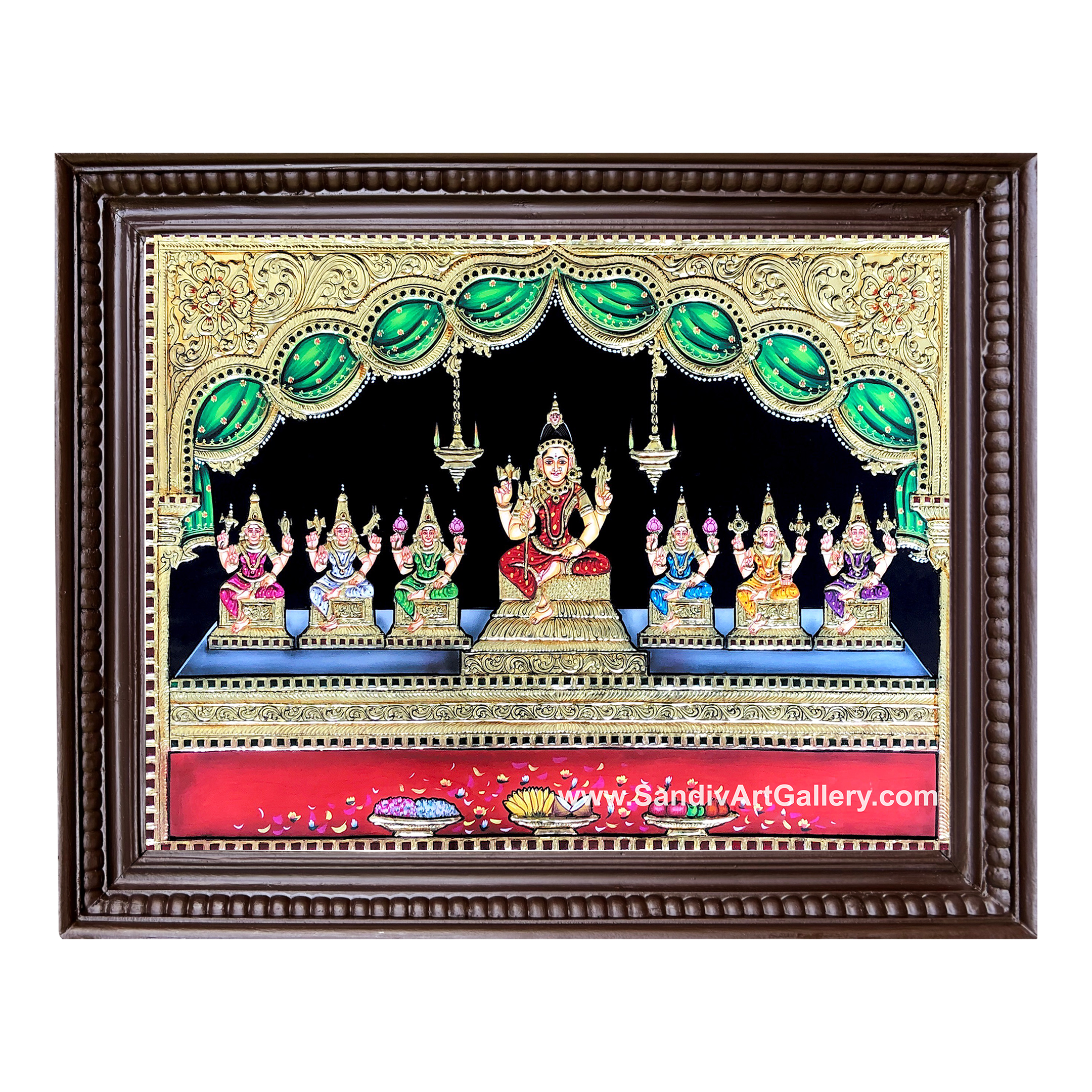 Thargai Amman Tanjore Painting