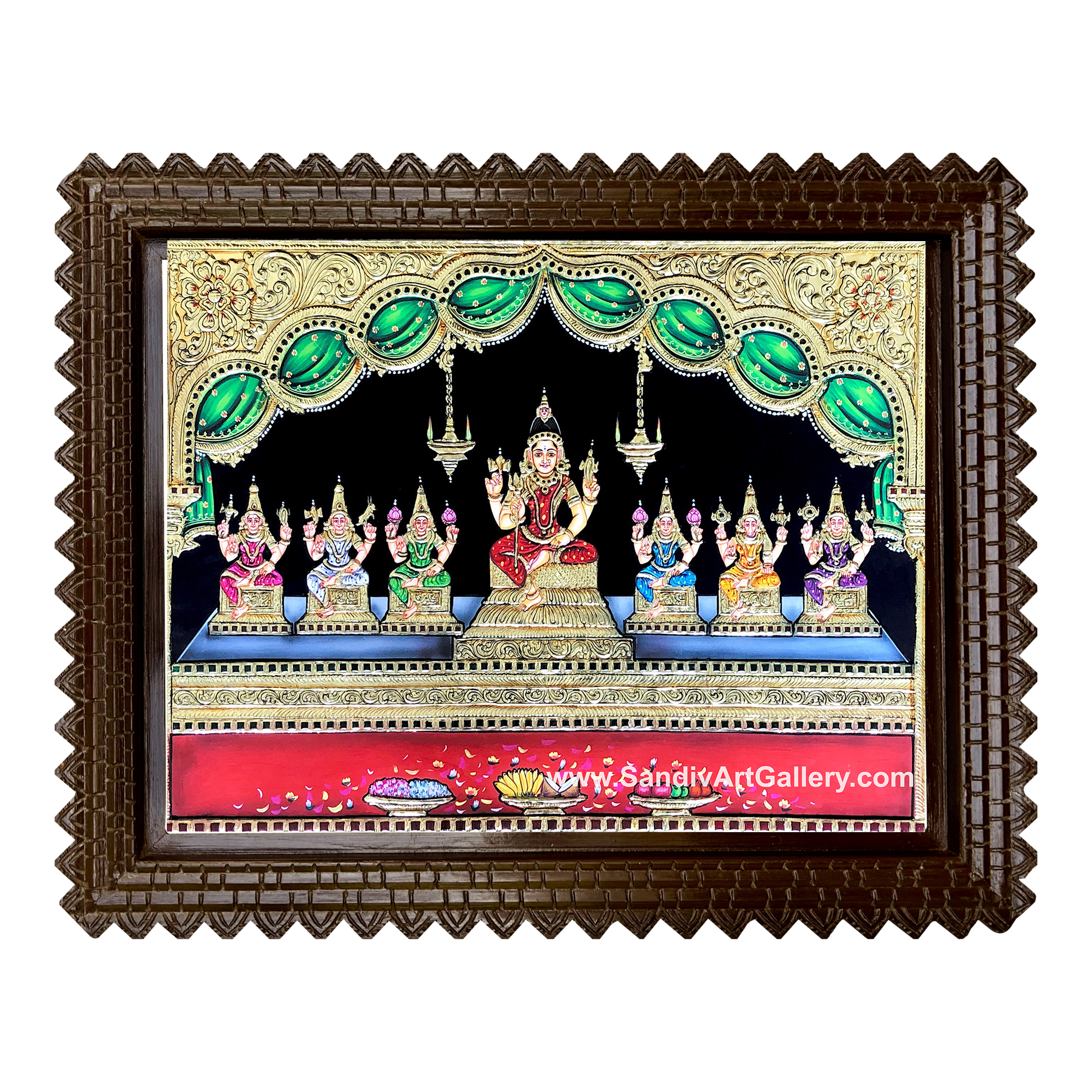 Thargai Amman Tanjore Painting