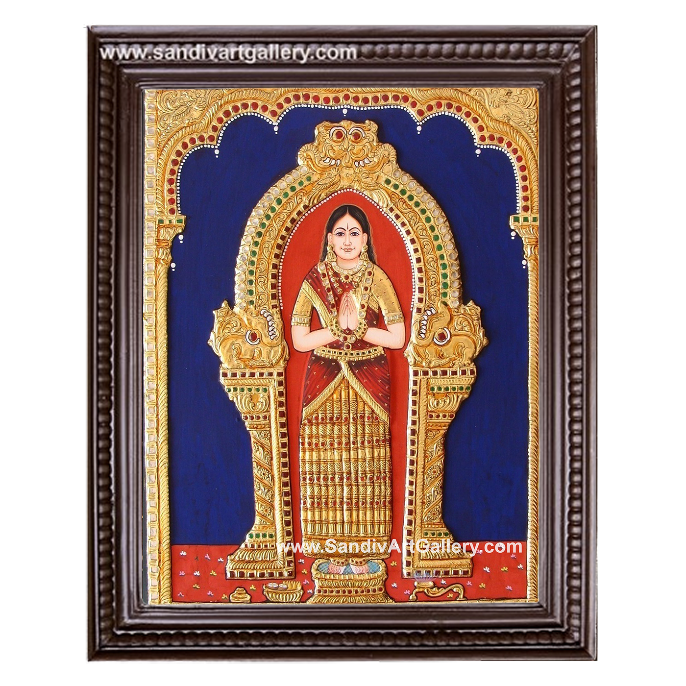 Galiyar Shri Akkamma Devi Tanjore Painting