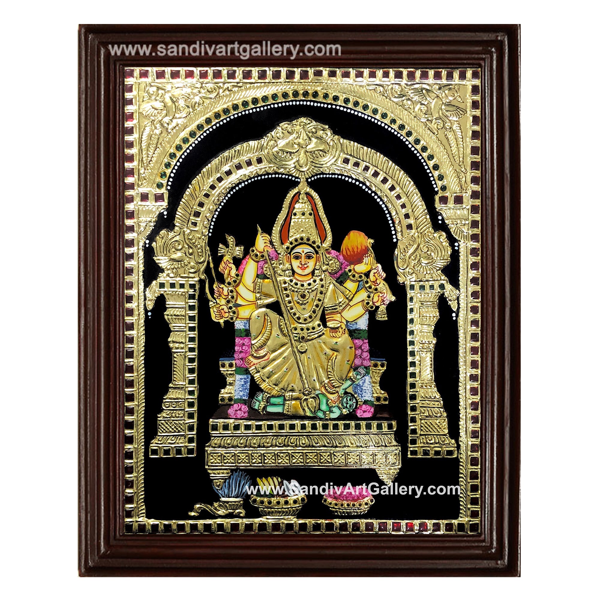 Kariya Kali Amman Tanjore Painting2