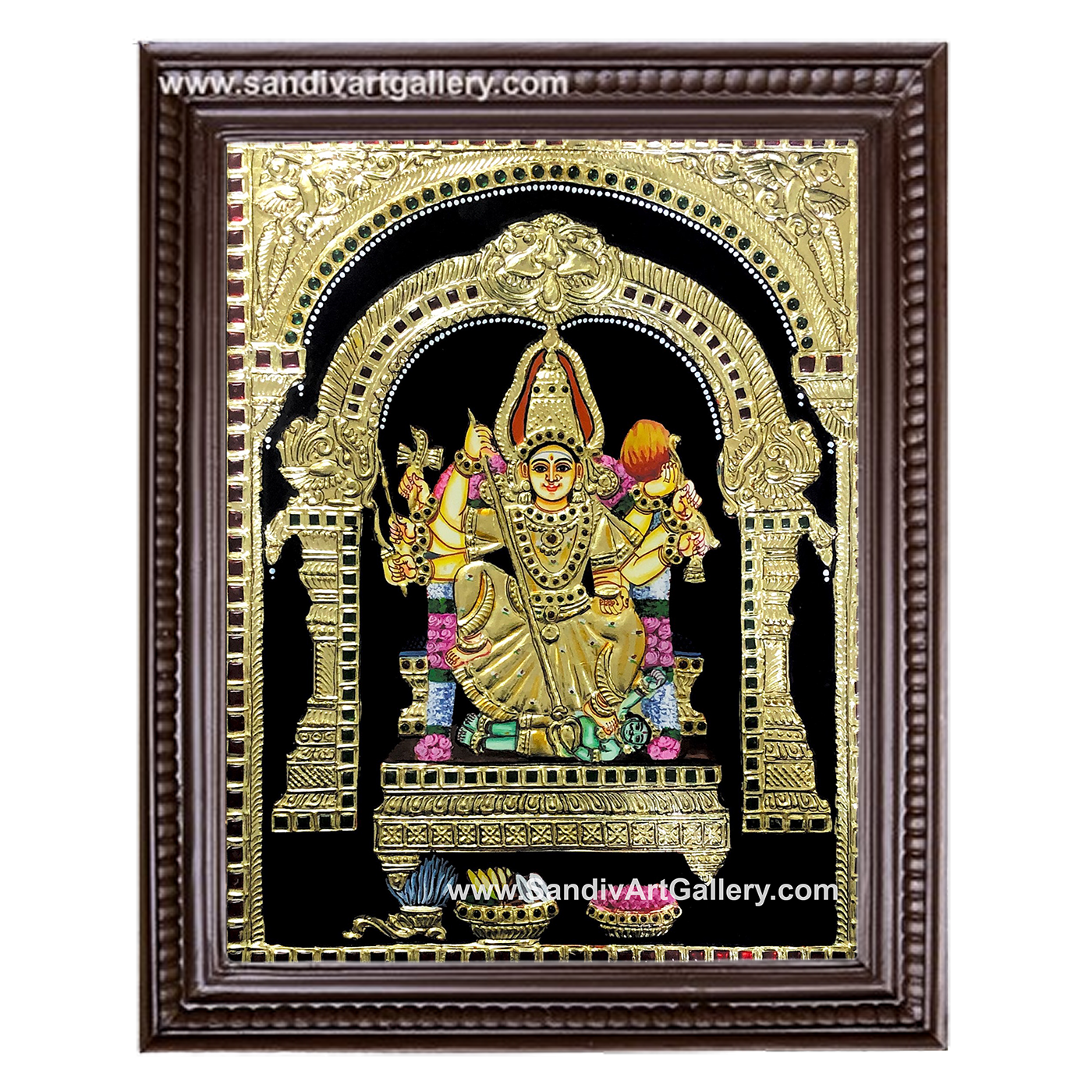 Kariya Kali Amman Tanjore Painting2