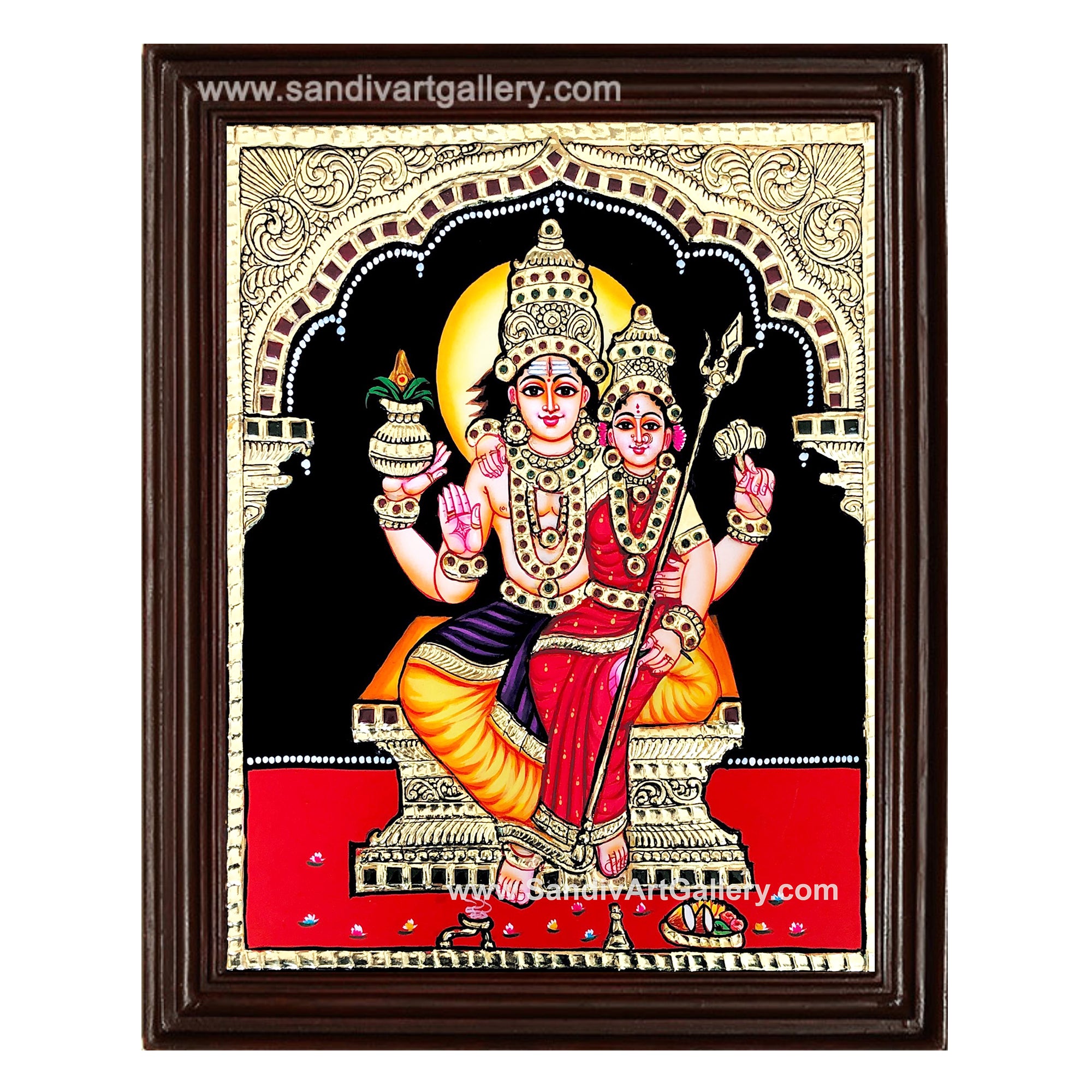 Swarna Akarshana Bhairavar Tanjore Painting