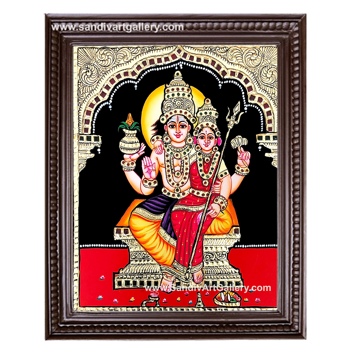 Swarna Akarshana Bhairavar Tanjore Painting